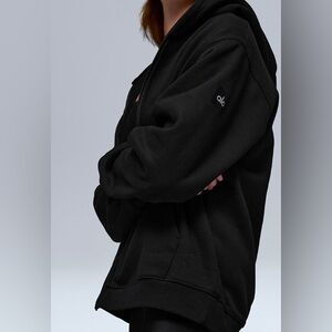 Alo Black Renown Full Zip Hoodie